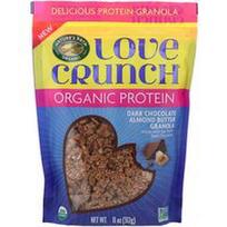 Nature's Path, „Love Crunch®“, ekologiška baltymų granola su juodojo šokolado ir migdolų sviestu, 312 g