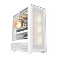 DarkFlash AIRNOVA kompiuterio korpusas (balintas) + 3 universali ventiliatoriai