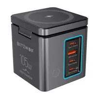 Blitzwolf BW-i113 GaN, USB-A, 3xUSB-C, 105W universalus įkroviklis