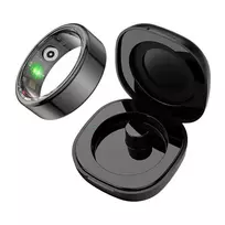 COLMI R02 išmanus žiedas, dydis 8, 18,1 mm (juodas) + universali įkrovimo dėžutė