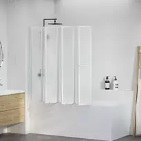 Dušo, Vonios Pertvara, 140 x 168 cm, 7 Sulankstomos Dalys, su Kabykla