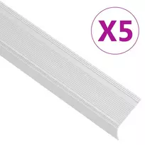 Profiliai laiptams, 5vnt., sidabro, 100 cm, aliuminis, L formos