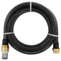 Siurbimo žarna su žalvarinėmis jungtimis, juoda, 1,1", 10m, PVC