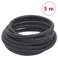 Hibridinė oro žarna, juodos spalvos, 0,6", 5m, guma ir PVC