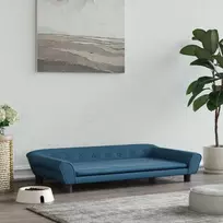 Lova šunims, mėlynos spalvos, 100x50x21cm, aksomas
