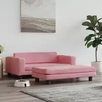Lova šunims su prailginimu, rožinė, 100x50x30cm, aksomas