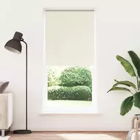 Roletas su tamsinančiomis užuolaidomis, 124,4x230 cm, audinys, plotis 120 cm, balkšvas