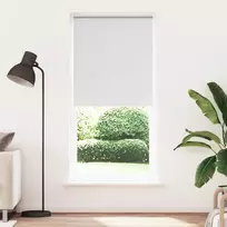 Roletas su tamsinančiu sluoksniu, 124,4x230 cm, audinys, plotis 120 cm, baltos spalvos