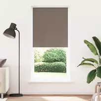 Roletas su tamsinančiomis užuolaidomis, 124,4x230 cm, audinys, plotis 120 cm, kavos spalvos