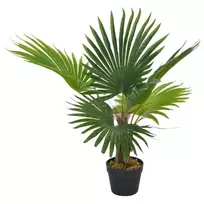 Dirbtinė palmė su vazonu, 70 cm, žalias