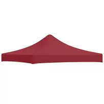 Proginės palapinės stogas, tamsiai raudonas, 3x3m, 270 g/m²