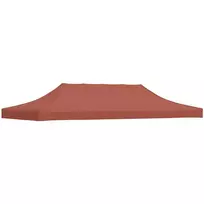 Proginės palapinės stogas, terakota spalvos, 6x3m, 270 g/m²