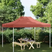 Proginės palapinės stogas, terakota spalvos, 4,5x3m, 270 g/m²