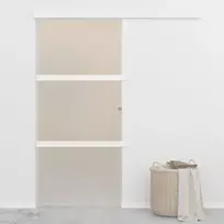 Stumdomos durys su stabdikliais, 90x205cm, stiklas ir aliuminis