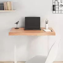 Stalviršis, šviesiai rudas, 80x40x(2-6) cm, medienos masyvas