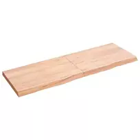 Stalviršis, šviesiai rudas, 120x40x(2-4) cm, medienos masyvas