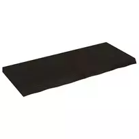 Stalviršis, tamsiai rudas, 120x50x(2-6) cm, ąžuolo masyvas