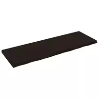 Stalviršis, tamsiai rudas, 180x60x(2-6) cm, ąžuolo masyvas
