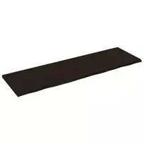 Stalviršis, tamsiai rudas, 200x60x(2-4) cm, ąžuolo masyvas