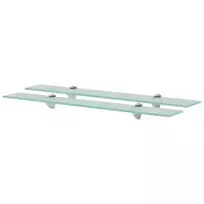 Pakabinamos lentynos, 2vnt., 70x10cm, stiklas, 8mm (243758x2)