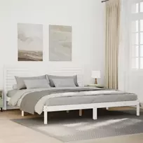 Lovos rėmas be čiužinio, baltas, 180x210cm, mediena, itin ilgas