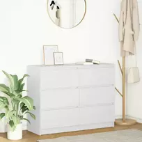 indauja balta 100x35x76 cm inžinierinė mediena
