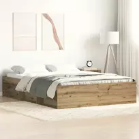 Lovos rėmas be čiužinio, artisano ąžuolo, 120x190 cm