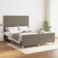 Lovos rėmas be čiužinio, taupe spalvos, 140x200cm, audinys
