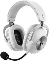 „Logitech“ žaidimų ausinės PRO X 3 LIGHTSPEED, baltos, belaidės, ant ausų, erdvinis garsas (981-001748)
