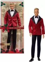 „Barbie“ lėlė „Mattel Ken Holiday 2026 Signature“ – kolekcinė, šventinė lėlė (JJX87)