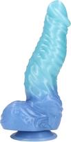Fiction Cocks No. 6 antgamtinis silikoninis dildo - Daugiaspalvis