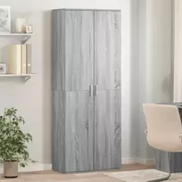 Komoda, pilkos ąžuolo spalvos, 70x35x180cm, apdirbta mediena