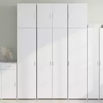 Komoda, baltos spalvos, 80x42,5x249cm, apdirbta mediena