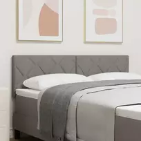 LED galvūgalis Taupe 160 cm audinys