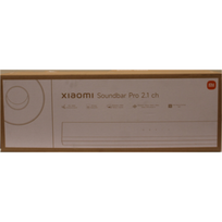 IŠPARDAVIMAS. Xiaomi Soundbar Pro 2.1 ch | IŠPARDAVIMAS. | Xiaomi Soundbar Pro 2.1 ch | Warranty 24 month(s) | 300 W | Bluetooth | Wireless connection | Black | DAMAGED AND MISSING INNER PACKAGING, DAMAGED BODY (EDGE) | QBH4336EUSO