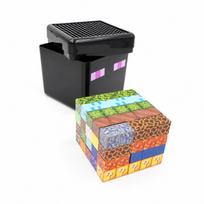 Magnetinis „Minecraft“ tipo konstruktorius kvadratinėje dėžutėje