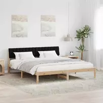 Lovos rėmas Ruda ir juoda 180 x 200 cm Pušies masyvas