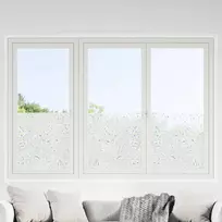 Elektrostatinė langų plėvelė Gėlių raštas 90 x 500 cm PVC