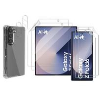„Samsung Galaxy Z FOLD 6 dėklas ir ekrano apsauga, plastikinis ir stiklinis objektyvo gaubtas Phonillico®“