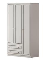 Spinta Kalune Design Rb-093-01, balta sp./pilka sp., 105 cm x 52 cm x 180 cm