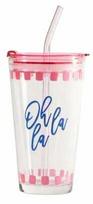 Stiklinė su šiaudeliu Homla Embo Summer, plastikas, 0.4 l