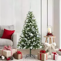 Dirbtinis Lankstus Kalėdų medis su paminkštintu sniegu 150 cm
