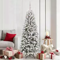Dirbtinė Kalėdų eglutė su 300 LED s stovu Balta 180 cm