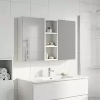 Vonios spintos komplektas su lentyna 3 pcs 80 x 10,5 x 50 cm