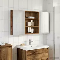 Vonios spintos komplektas su lentyna 3 pcs 100 x 10,5 x 50 cm
