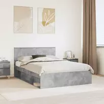 Lovos rėmas Betoninė 140 x 200 cm Apdirbta mediena
