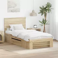 Lovos rėmas Sonoma ąžuolas 80 x 200 cm Apdirbta mediena