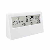 Išmanus LED orų laikrodis, temperatūra ir drėgmė, 1 vnt.
