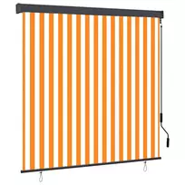 Roletas Balta ir oranžinė 180 x 250 cm Audinys ir aliuminis
