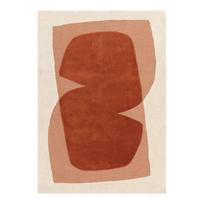 Rankų darbo oranžinės spalvos/smėlio spalvos iš vilnos kilimas 120x170 cm Kinney – MADE